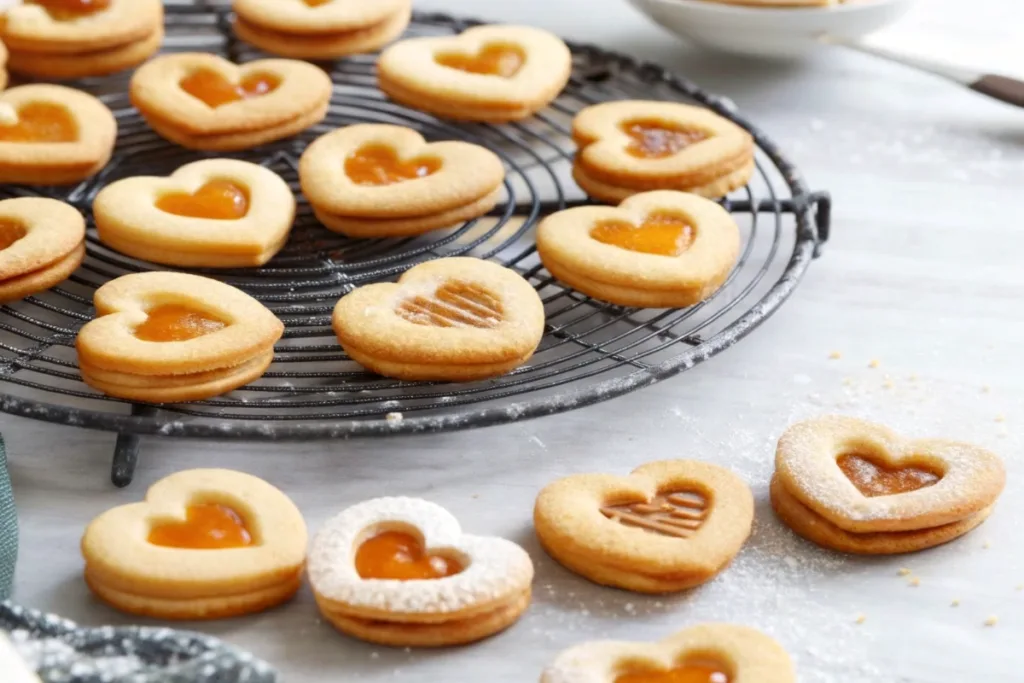Valentine's Day Sweet Apricot Heart Cookies