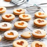Valentine's Day Sweet Apricot Heart Cookies