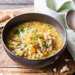 Winter Vegetable Soup with Pearl Barley