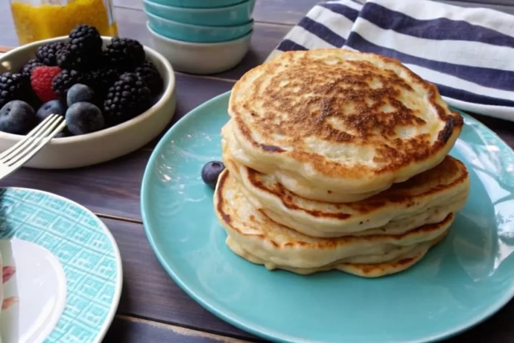 4-Ingredient Fluffy Vegan Protein Pancakes