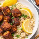 Blackened Air Fryer Salmon Bites