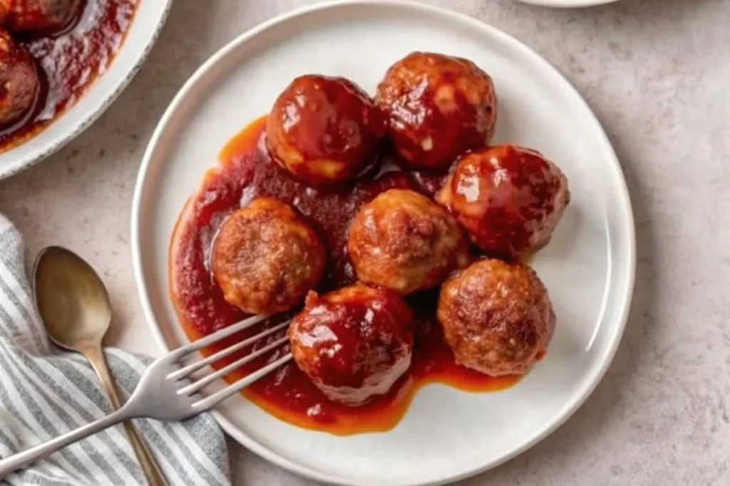 Cranberry Sauce Meatballs