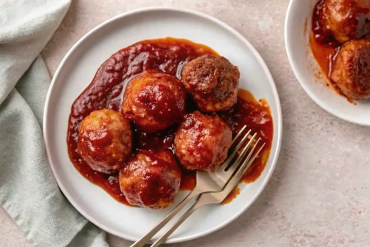 Cranberry Sauce Meatballs