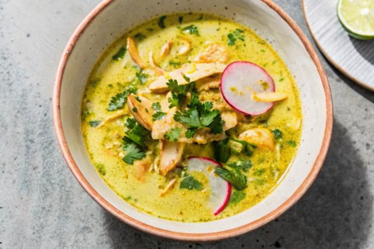 Creamy Chicken Poblano Soup