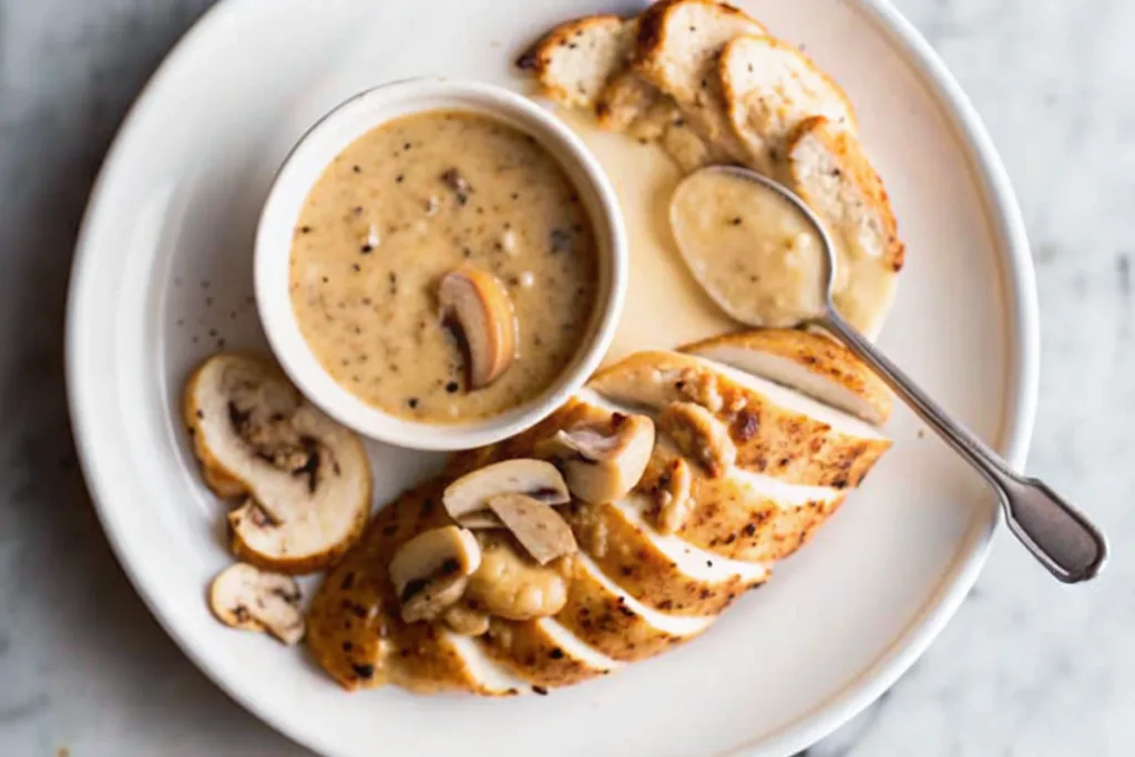 Creamy Mushroom Garlic Sauce Recipe