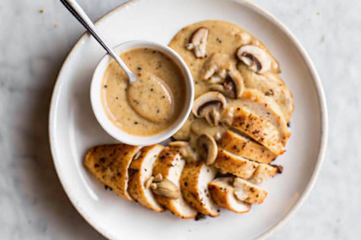 Creamy Mushroom Garlic Sauce Recipe