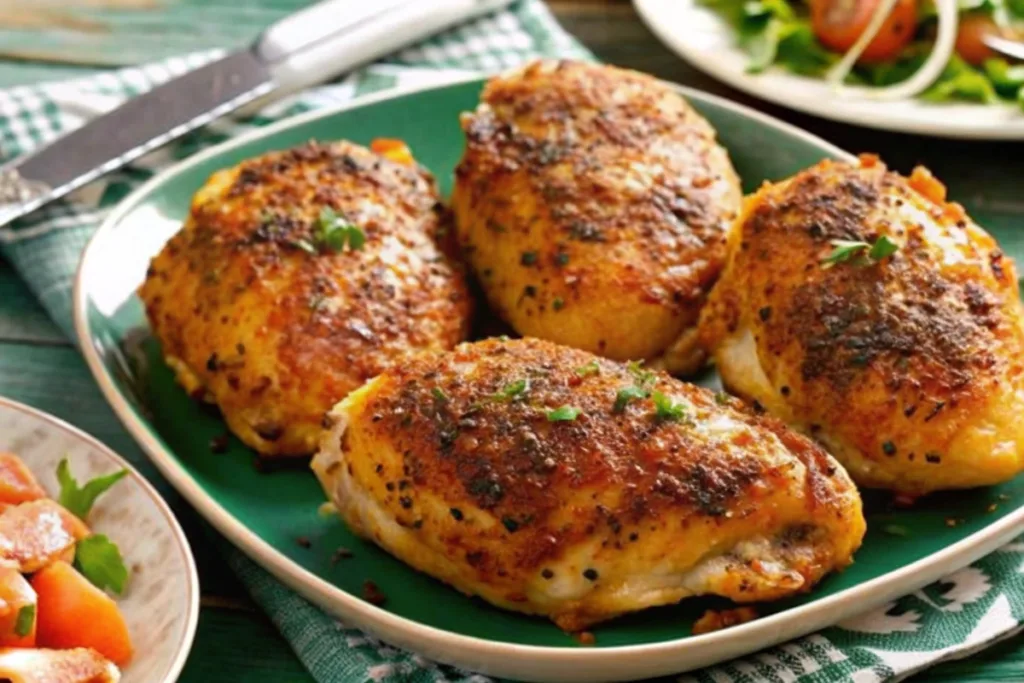 Crispy Baked Chicken Thighs