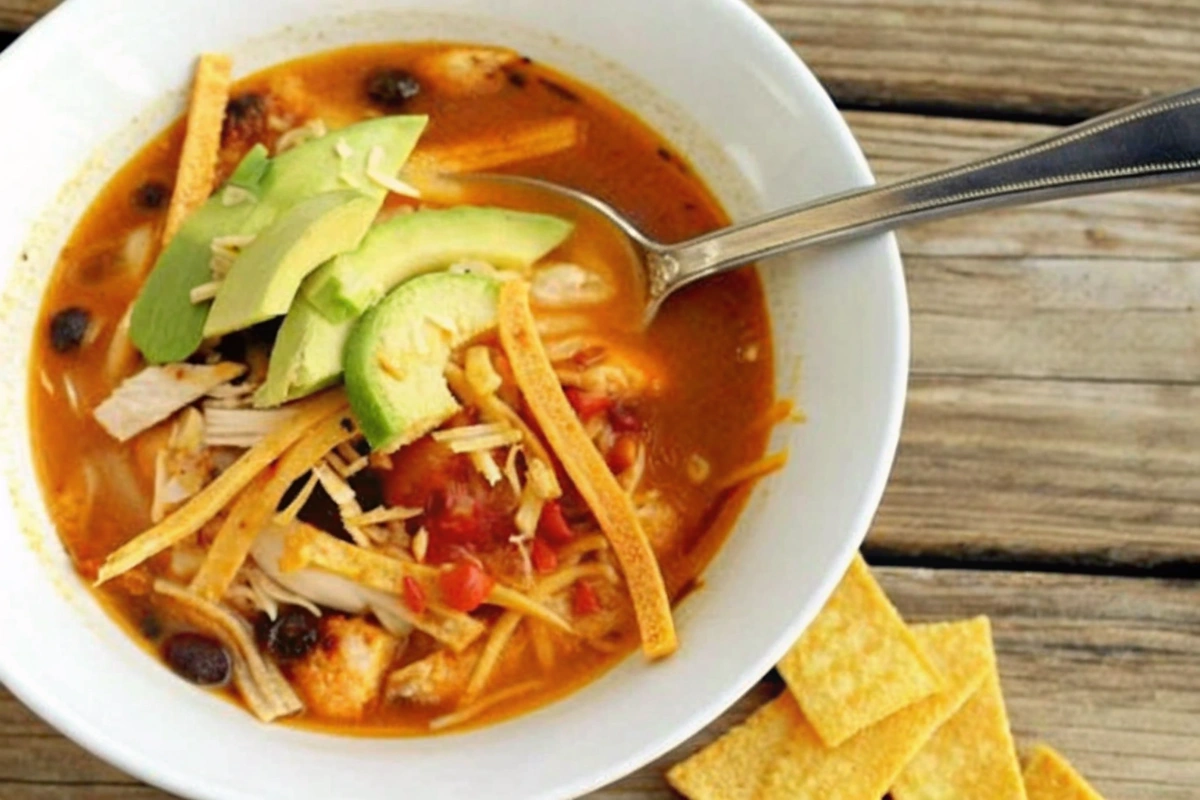 Crock Pot Chicken Tortilla Soup