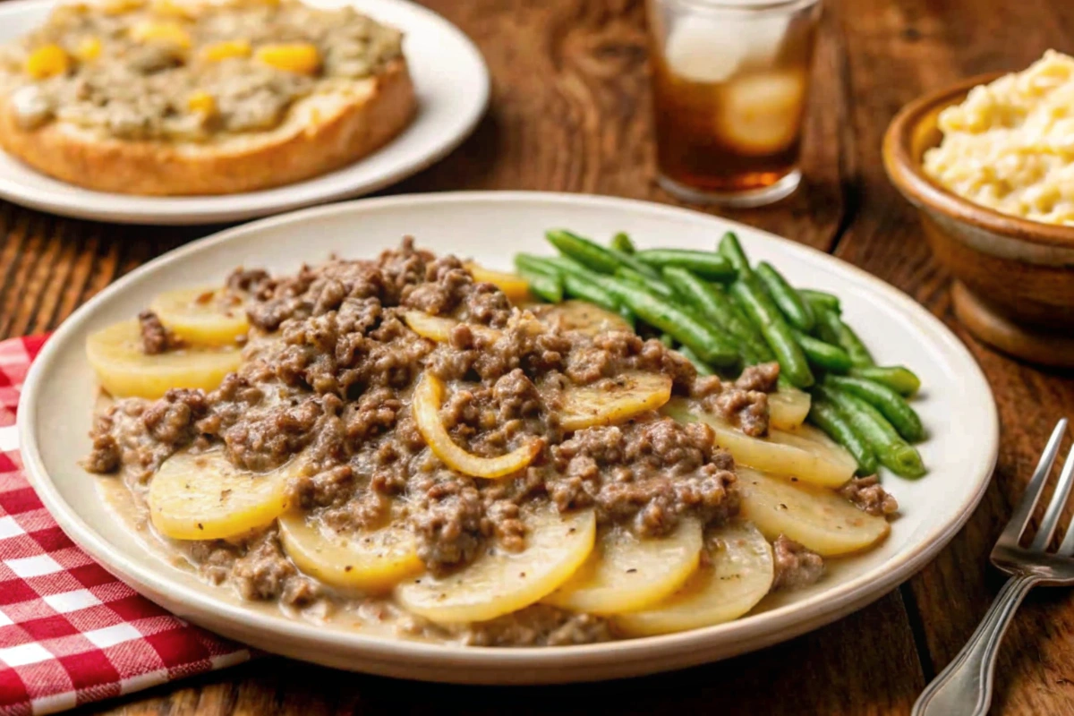 Crock Pot Ground Beef and Potato Dinner