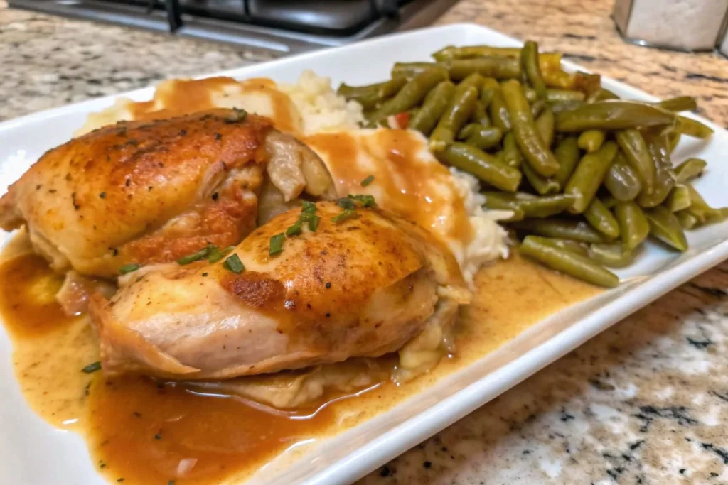 Crockpot Smothered Chicken Legs