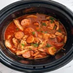 Crockpot Spicy Chicken and Sausage