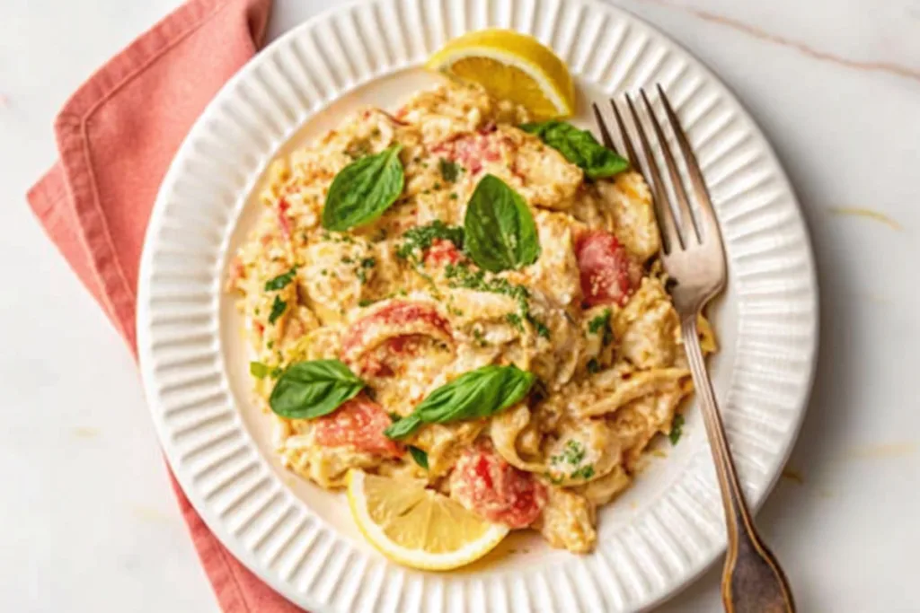 Easy Slow Cooker Boursin Chicken and Pasta