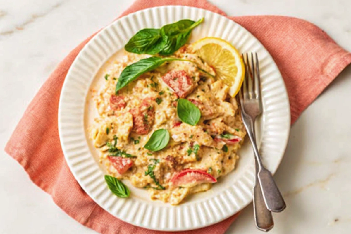 Easy Slow Cooker Boursin Chicken and Pasta