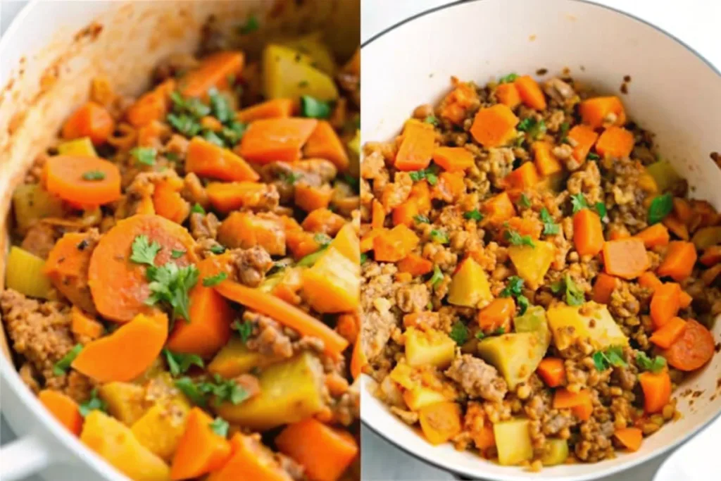 Easy Sweet Potato Moussaka Skillet