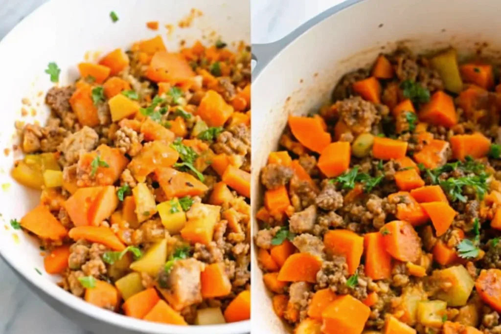 Easy Sweet Potato Moussaka Skillet