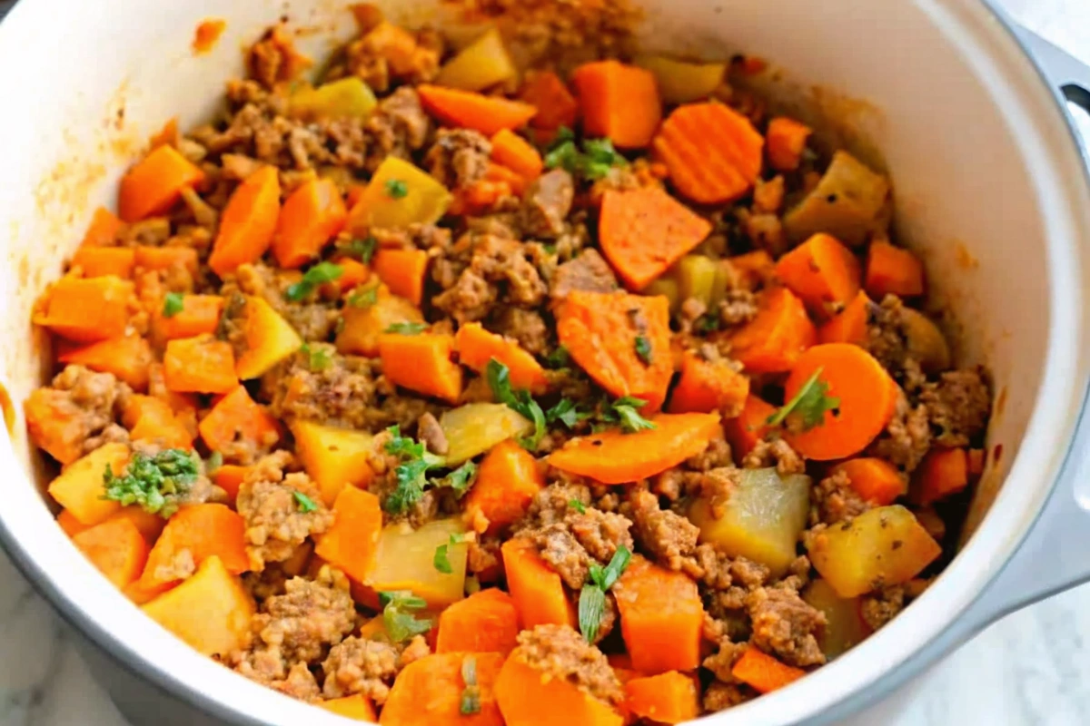 Easy Sweet Potato Moussaka Skillet