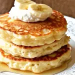 Fluffy Banana Cottage Cheese Pancakes