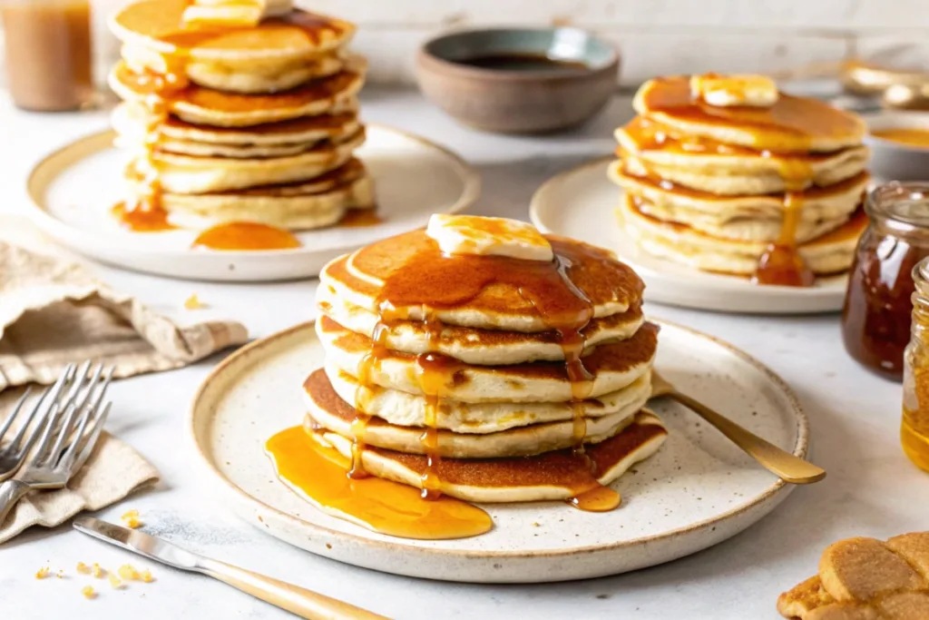 Fluffy Sourdough Pancakes
