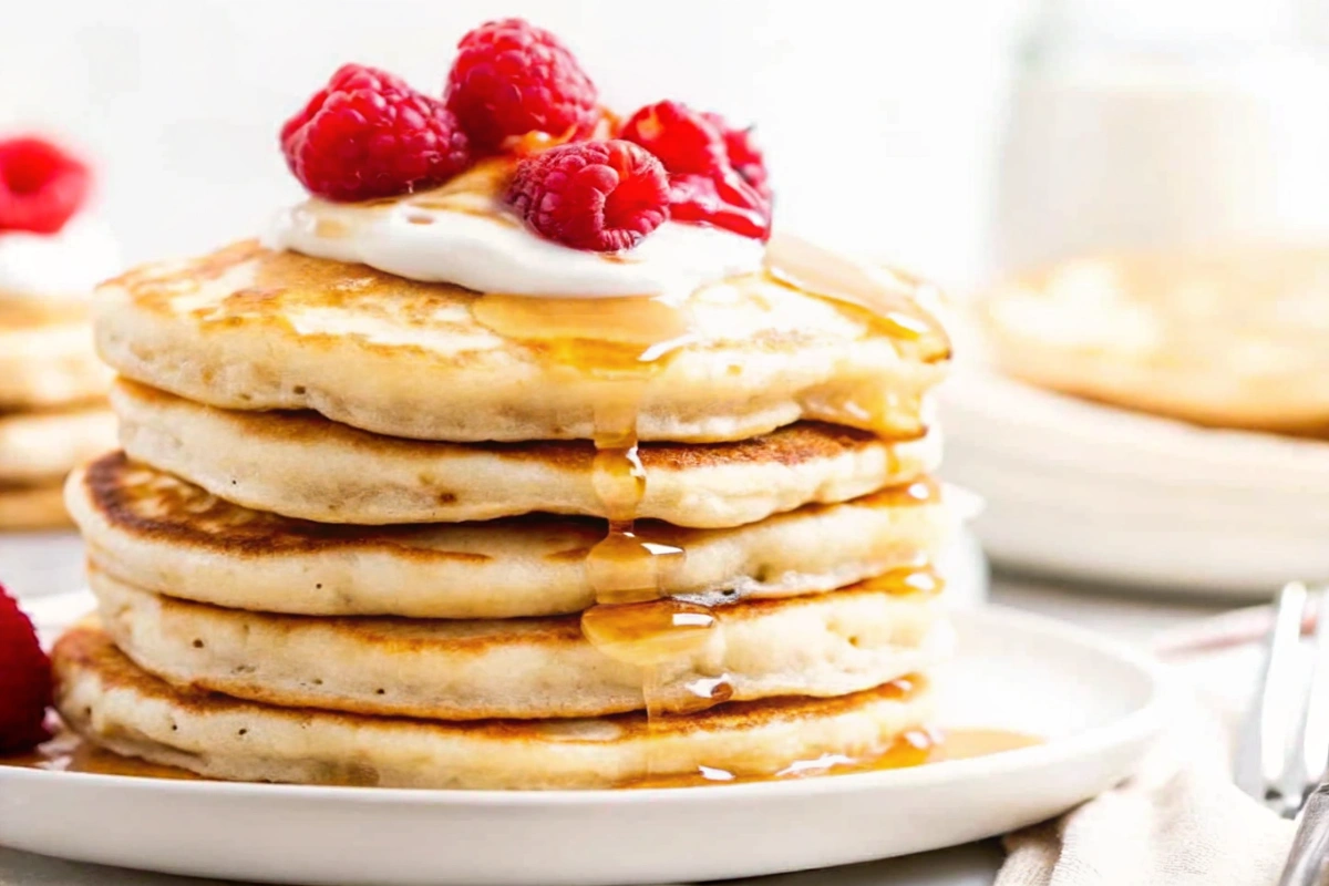 Fluffy Vanilla Coconut Pancakes