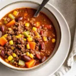 Ground Beef and Vegetable Soup