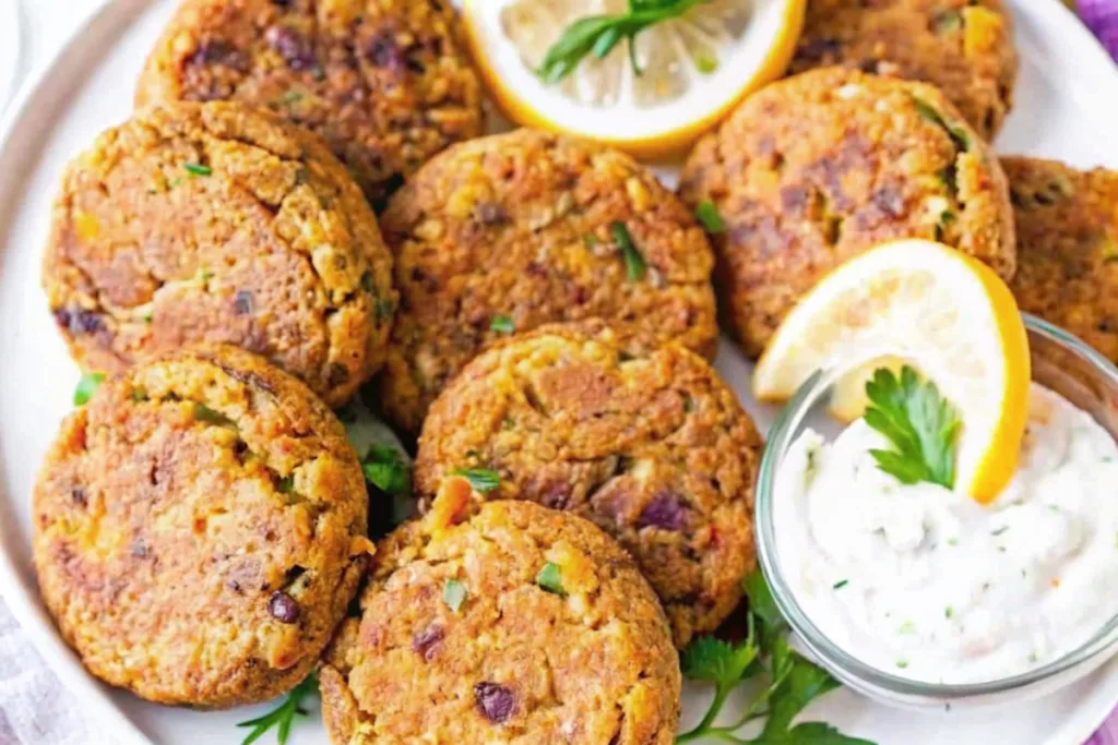 Healthy Greek Chickpea Patties
