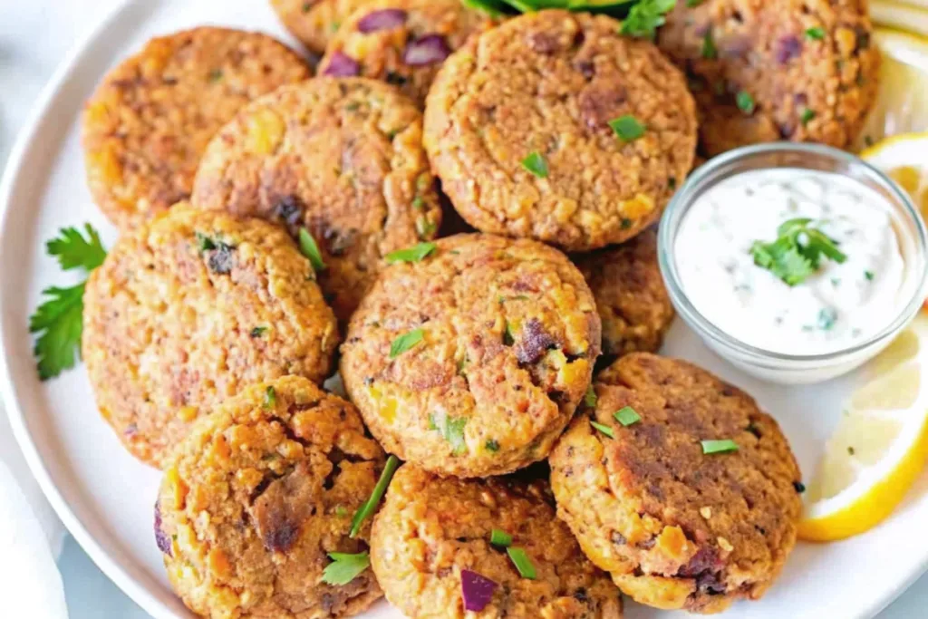Healthy Greek Chickpea Patties