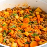 Healthy Sweet Potato Moussaka Skillet