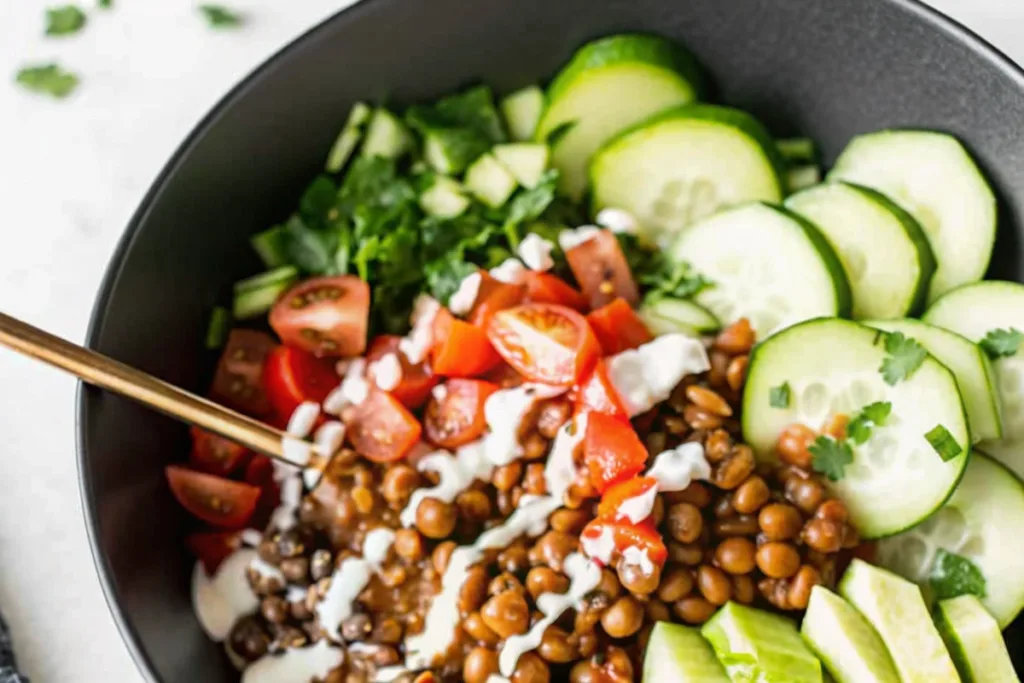Healthy Vegan Lentil Bowls