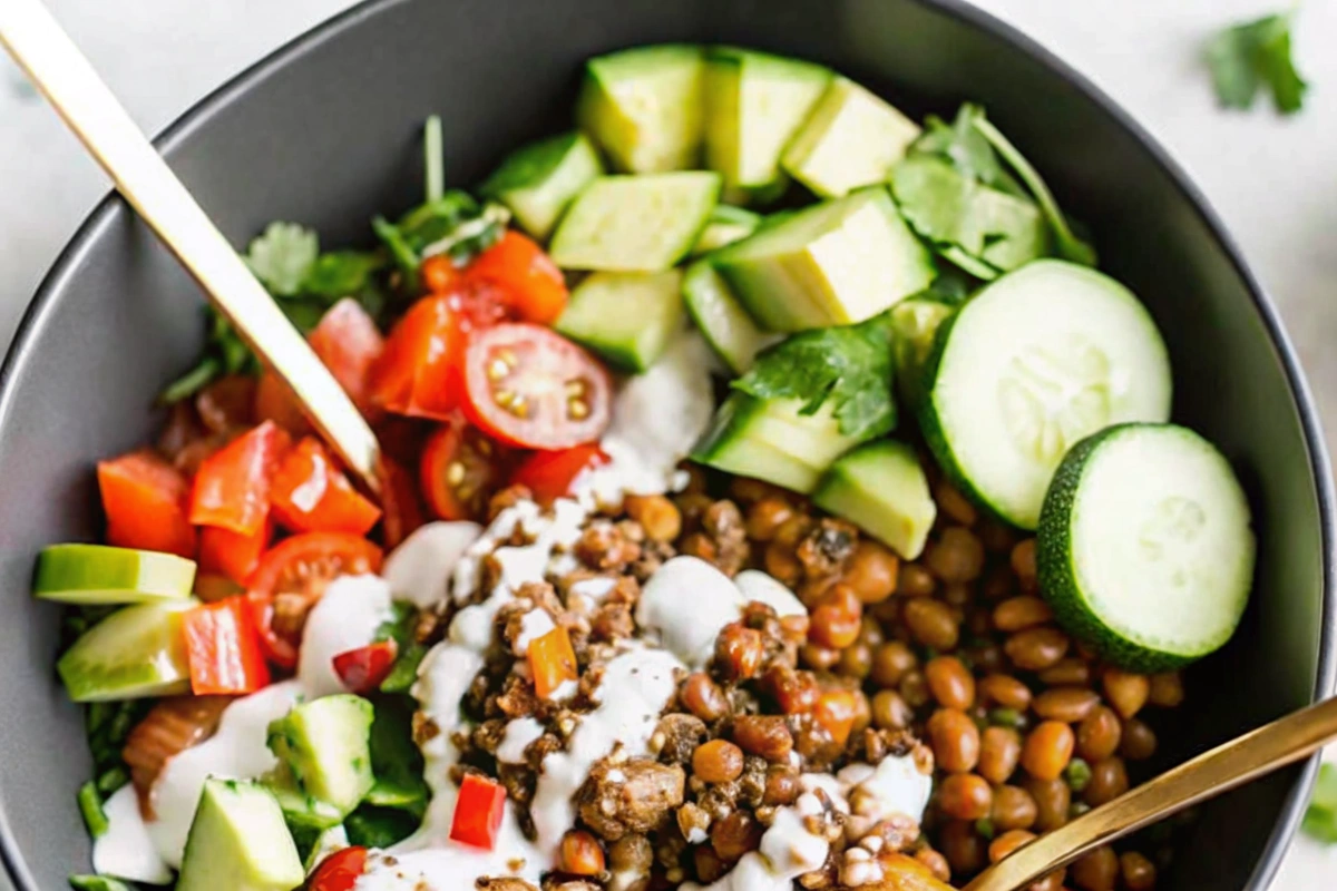 Healthy Vegan Lentil Bowls