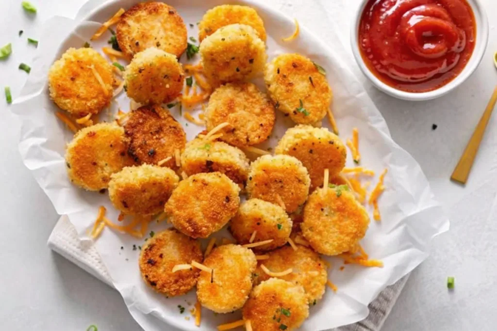 High Protein Cheese Chicken Nuggets
