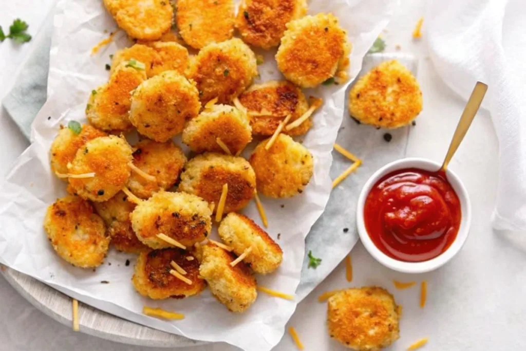 High Protein Cheese Chicken Nuggets