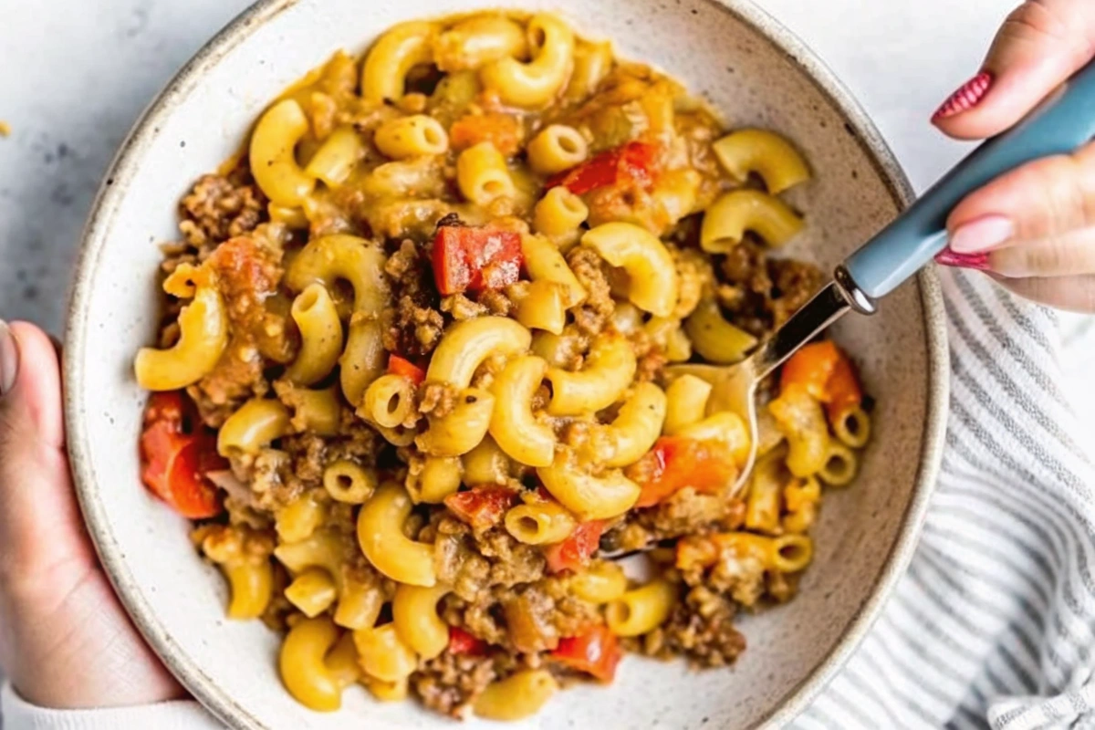 High Protein Taco Macaroni