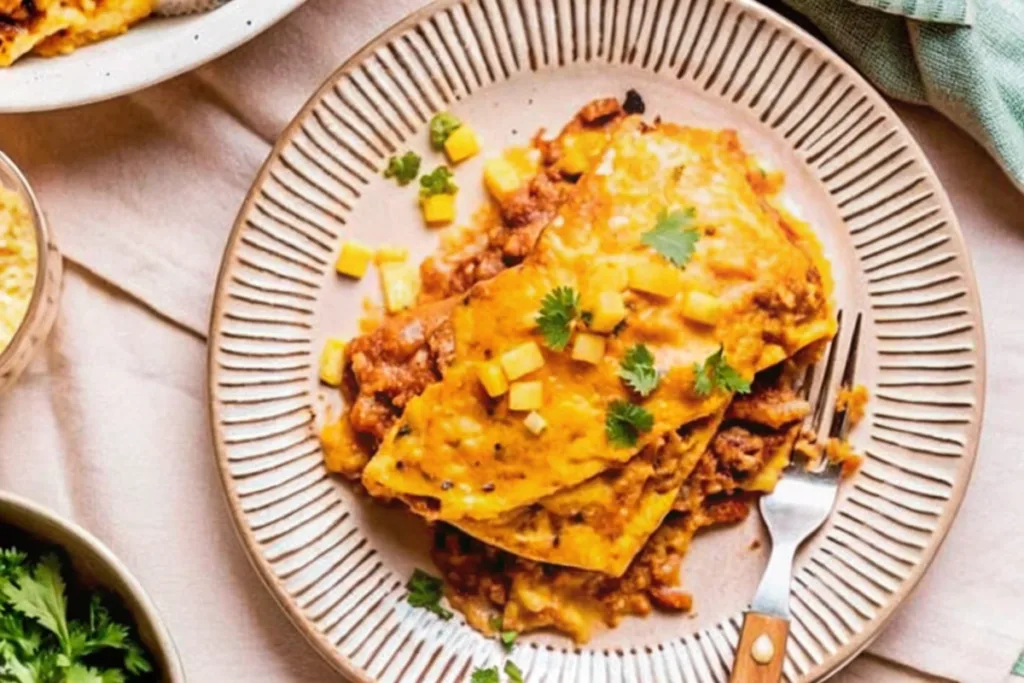 High Protein Turkey Taco Pie