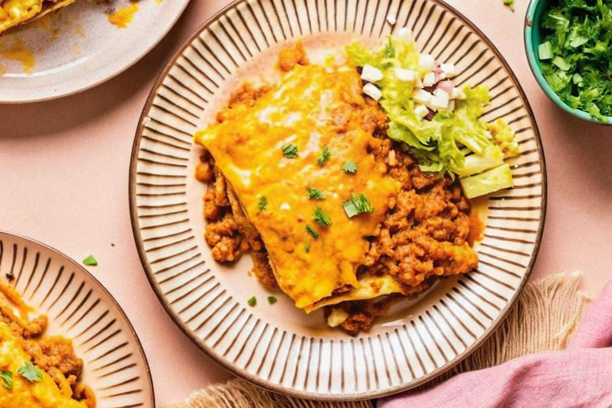 High Protein Turkey Taco Pie