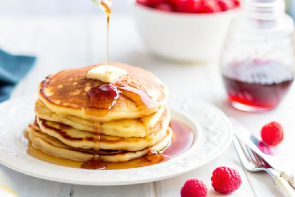 Homemade Sour Cream Pancakes
