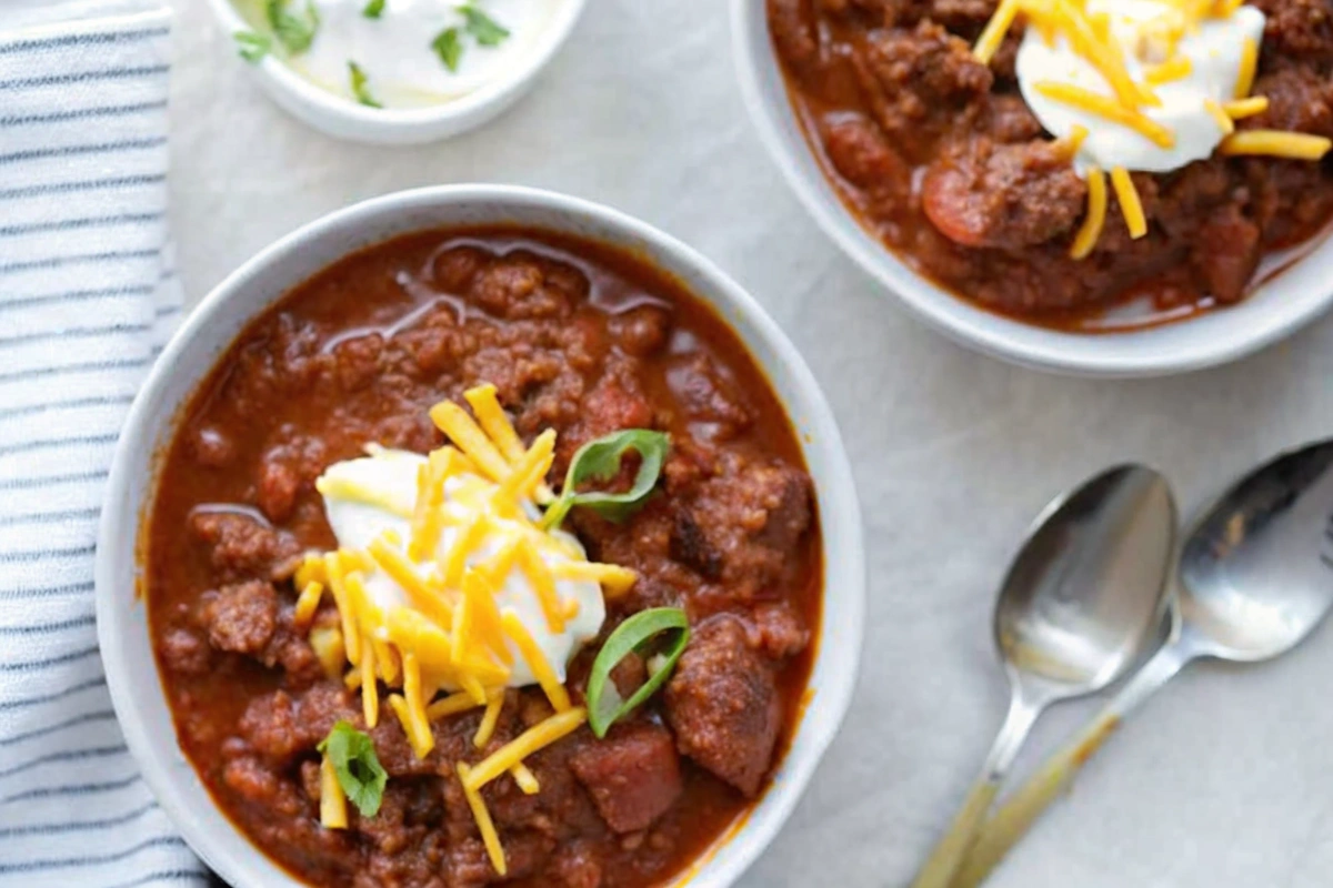 Ingredients for Instant Pot Ground Beef and Kidney Bean Chili