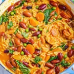 Mediterranean Orzo and Beans