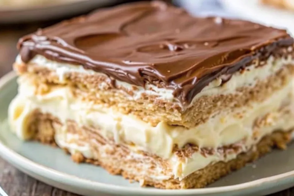 No-Bake Chocolate Eclair Cake