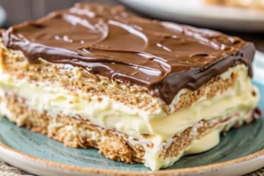 No-Bake Chocolate Eclair Cake