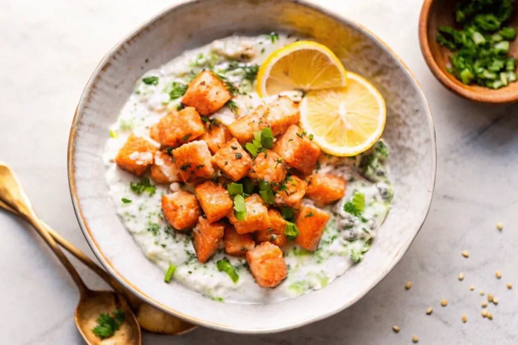 One-Pot Salmon and Dill Rice with Peas