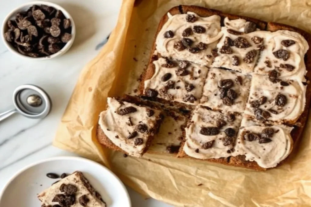 Protein Banana Snack Cake with Icing