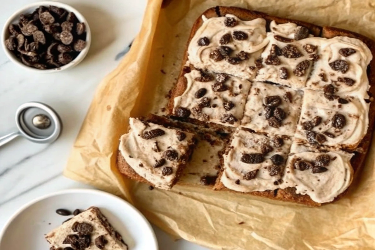 Protein Banana Snack Cake with Icing