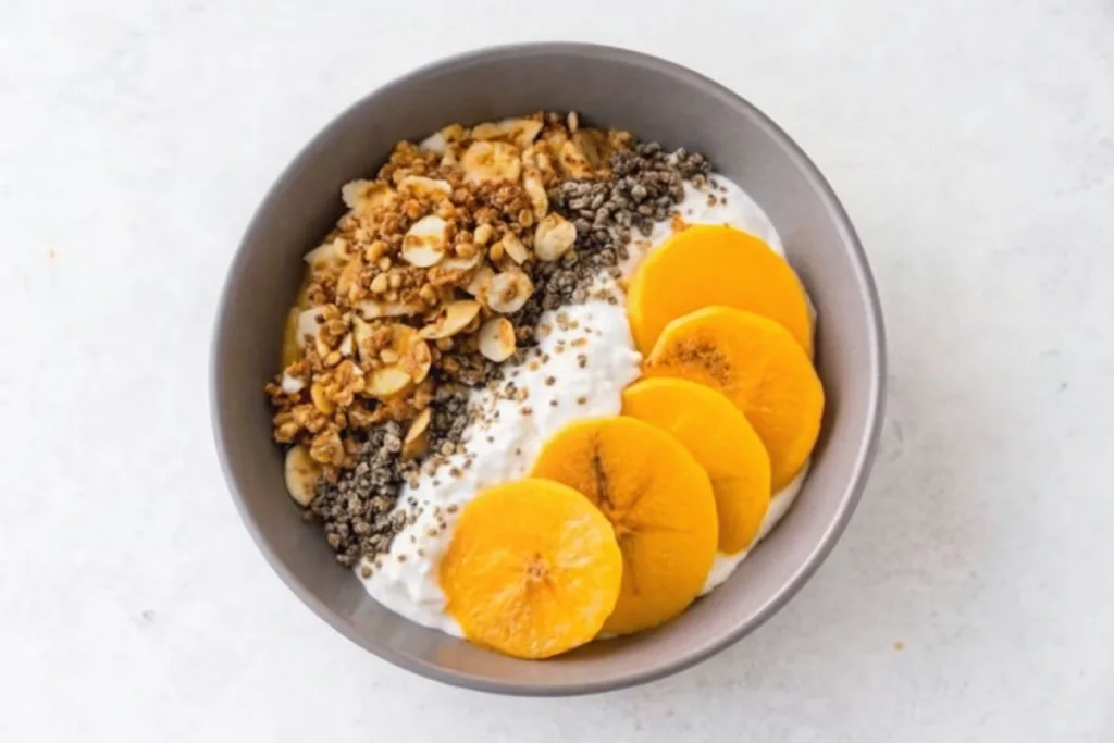 Roasted Persimmon Yogurt Bowl