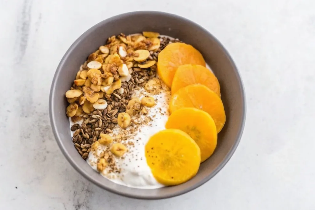 Roasted Persimmon Yogurt Bowl