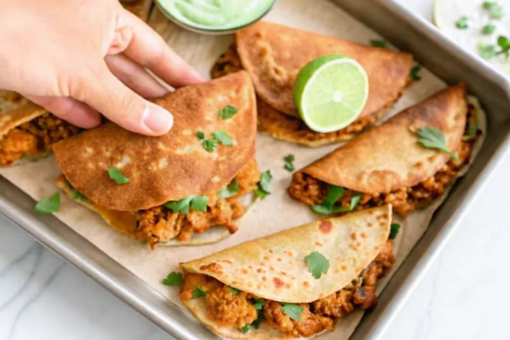 Sheet Pan Crispy Chicken Tacos