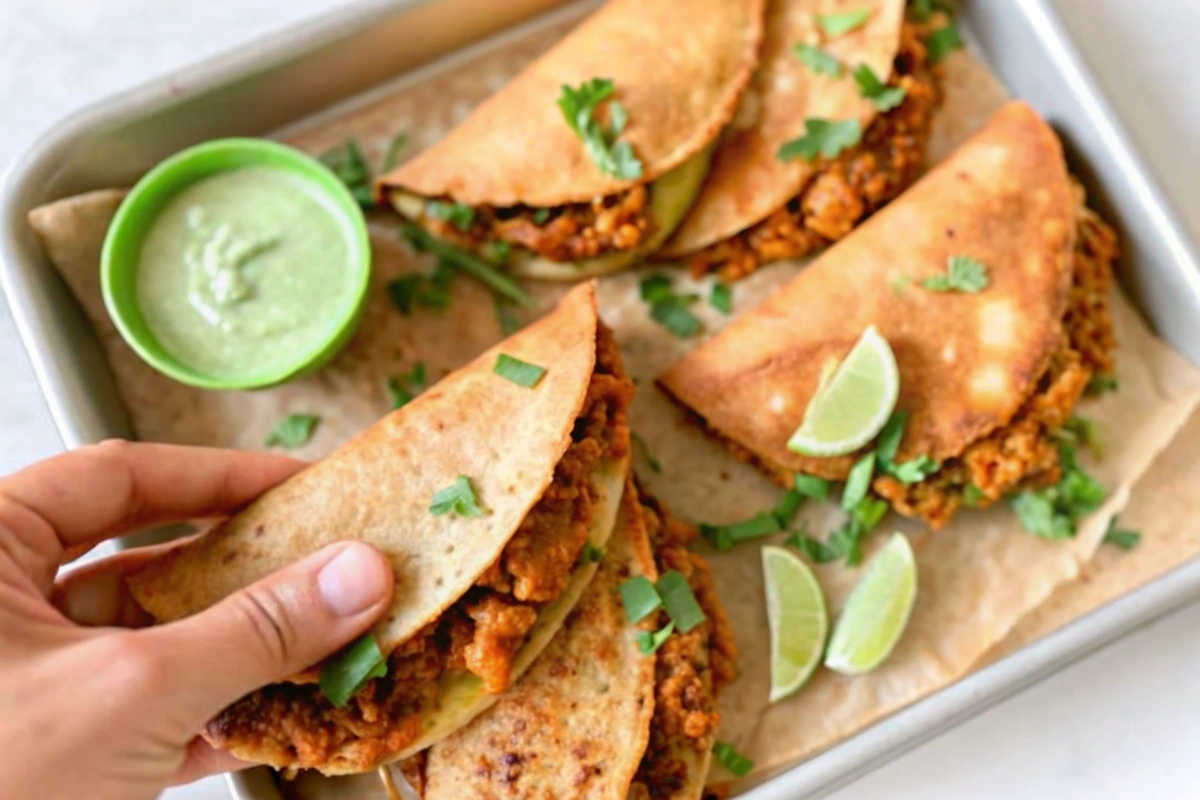 Sheet Pan Crispy Chicken Tacos