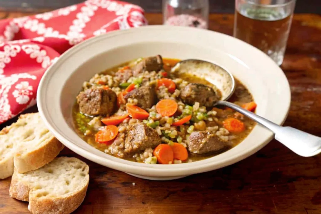 Slow Cooker Beef Barley Soup