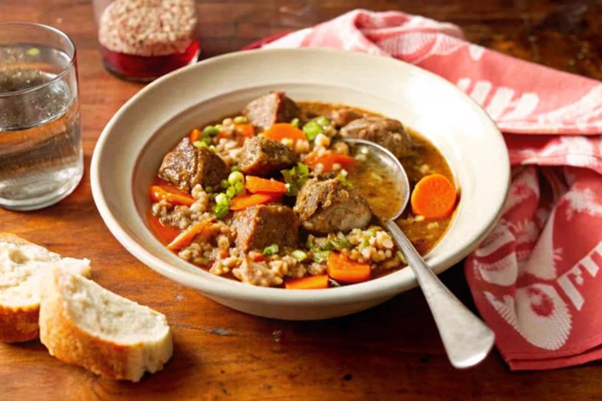 Slow Cooker Beef Barley Soup