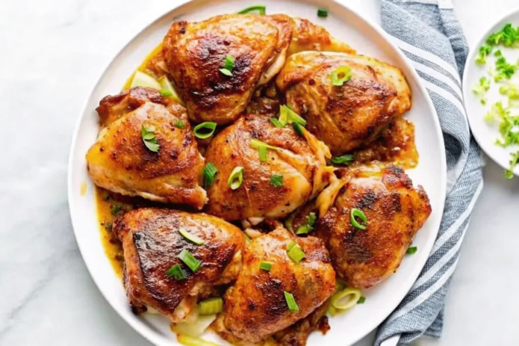 Soy-Ginger Glazed Chicken Thighs