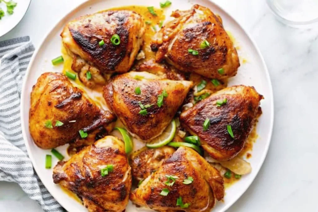 Soy-Ginger Glazed Chicken Thighs